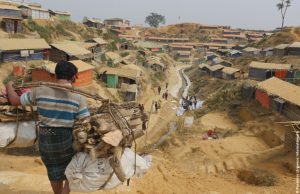 Photo perspective du camp Rohingya de Ukhia