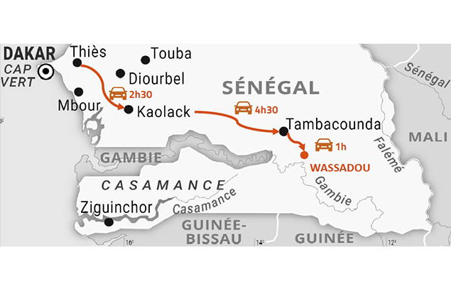 Le district de Wassadou, où se trouve la Maison Médicale de Wassadou au Sénégal, est très isolé
