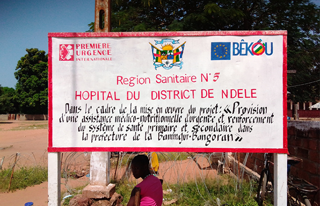 santé dans le district de Ndélé : Première Urgence Internationale réfère des patients à l’hôpital du district de Ndélé