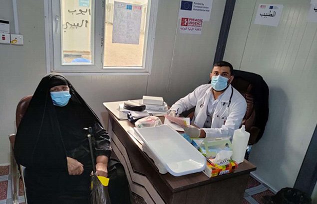 médecin de l'une des unités médicales mobiles en Irak de Première Urgence Internationale