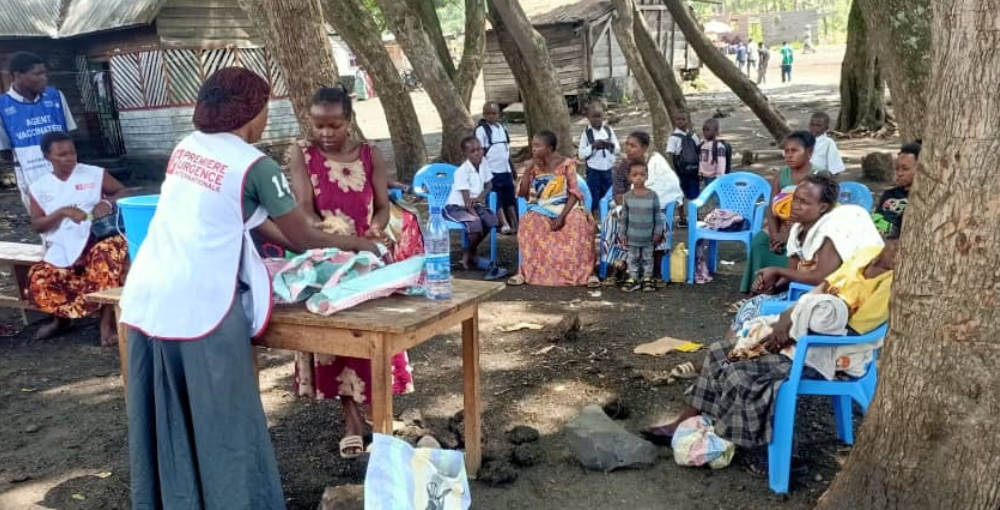 En RDC les équipes de Première Urgence Internationale agissent en nutrition et en santé au Nord-Kivu