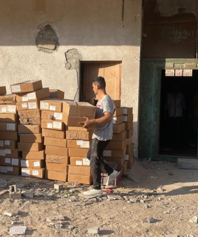 Les équipes de Première Urgence Internationale sauvent le patrimoine archéologique de Gaza menacé de destruction 