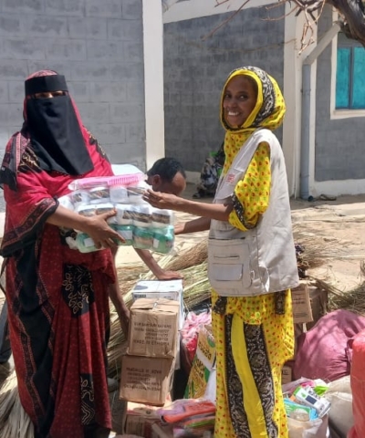 Première Urgence Internationale travaille pour l'autonomisation économique des femmes en Éthiopie avec une distribution d'aide.