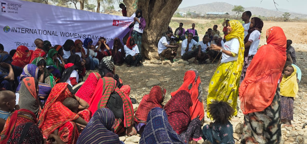 Première Urgence Internationale travaille pour l'autonomisation économique des femmes en Éthiopie ici avec une session sur les violences basées sur le genre.