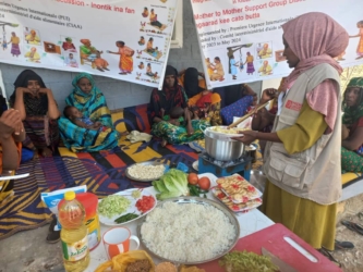 Aide humanitaire en Éthiopie avec des démonstrations culinaires