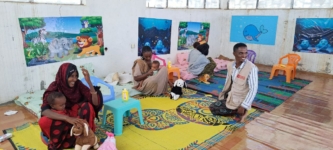 Aide humanitaire en Éthiopie avec des groupes de soutien entre les mères