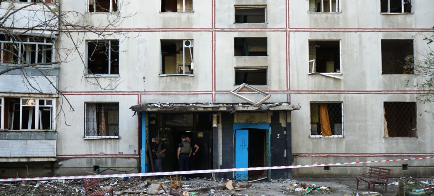 batiment détruit en ukraine