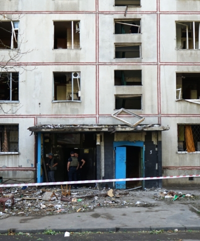 batiment détruit en ukraine