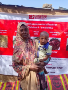 Fatima Musa and her son Nigeria project